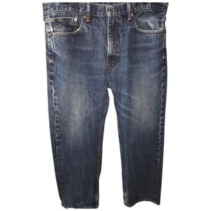 Levi's 505 Regular Fit Blue Denim Jeans Mens W38 L29